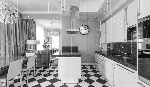 Modern kitchen interior